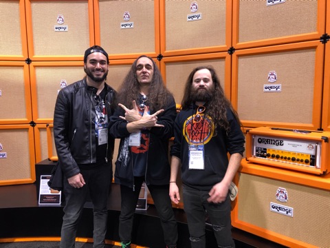 My buds in Carnivora! Cody Michaud and Mike Meehan are clearly more metal than I am!